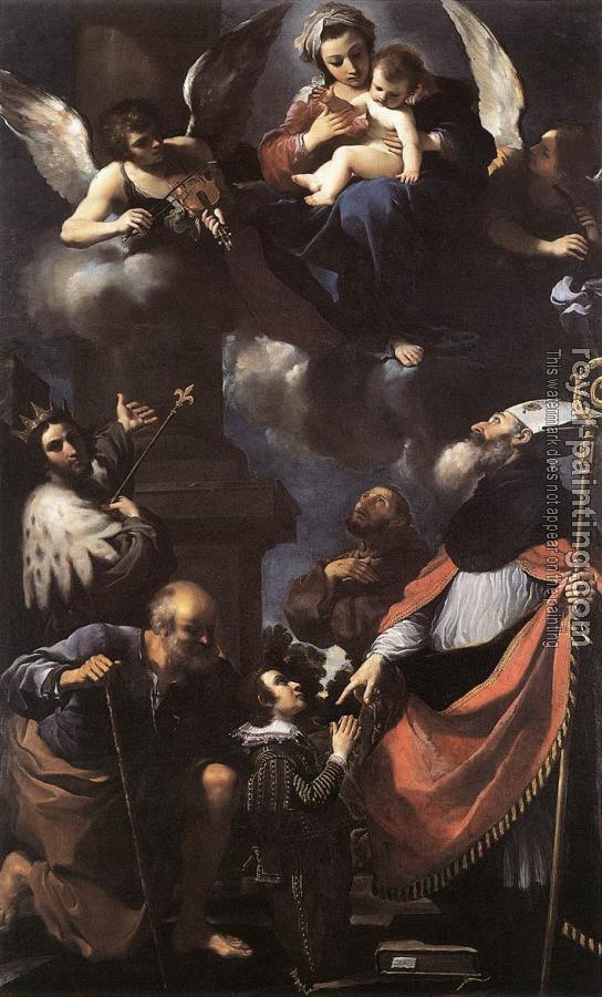 Guercino : A Donor Presented to the Virgin